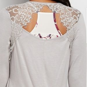 Open back lace cardigan